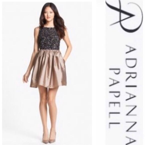 ADRIANNA PAPELL sequined Mini Dress - Picture 1 of 12